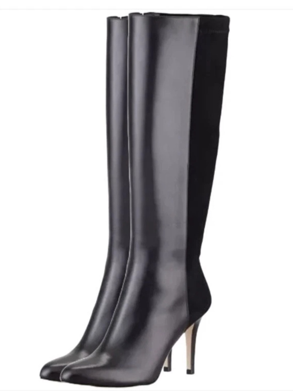 Jimmy Choo Adele stretch-back leather boots in black size 38.5